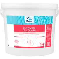 Chloroxygène choc granulés seau de 3 kg - CHEMOFORM