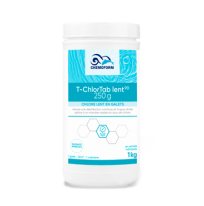 Chlore lent stabilisé galets de 250 gr seau de 1 kg