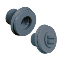 Prise balai SERIE 11 liner avec obturateur gris anthracite