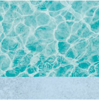 Gamme NGS Unicolor Bleu Azur 1.6 x 25 m - rendu en eau