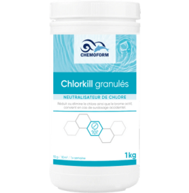 Neutraliseur de chlore et brome granulés boîte de 1 kg