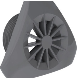 Enjoliveur pour refoulement Weltico triangulaire gris anthracite