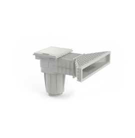 Skimmer miroir SERIE 11 blanc béton/liner
