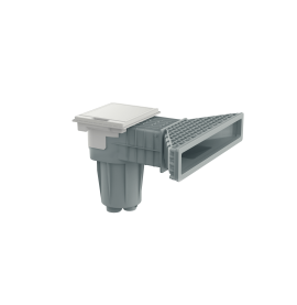 Skimmer miroir SERIE 11 gris clair béton/liner