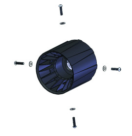 Palier Ø 121I conique couple moteur GHK/G (fix. incl.)