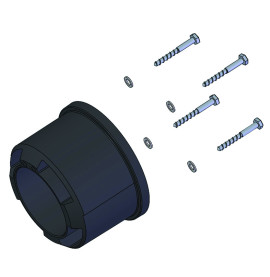 Palier tube hors sol 119 Inj. (fix. incl.)