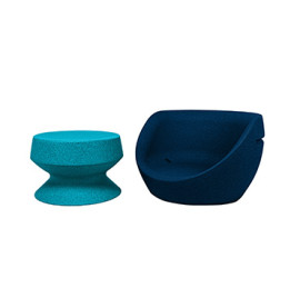 Fauteuil Boon's 3 en 1 Bleu Marine/Bleu Turquoise