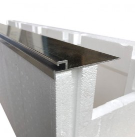 Rail alu pour bloc polystyrène