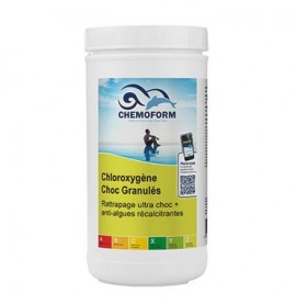 Chloroxygène choc granulés boîte de 1 kg - CHEMOFORM