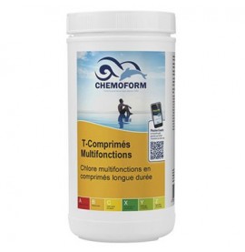 Chlore lent multi-fonctions comprimés de 20 gr boite de 1kg