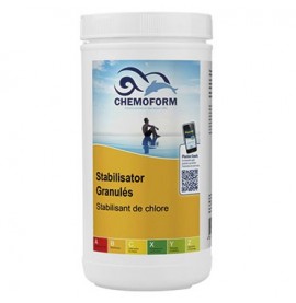Stabilisant de chlore granulés boîte de 1 kg - CHEMOFORM