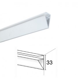 Profile blanc PVC 33mm