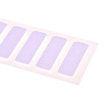 Carré adhésif double face 34mm x 12mm - blanc