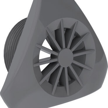 Enjoliveur pour refoulement Weltico triangulaire gris anthracite