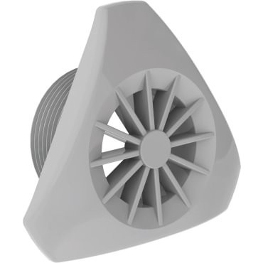 Enjoliveur pour refoulement Weltico triangulaire gris