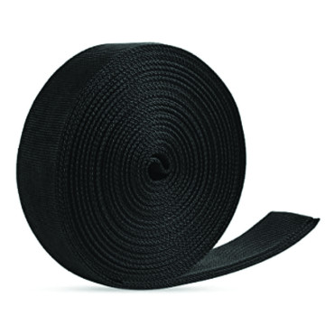 Sangle contrepoids 25 mm lg 2 m - polyester PES noir