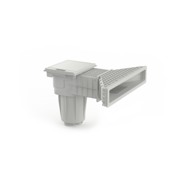 Skimmer miroir SERIE 11 blanc béton/liner
