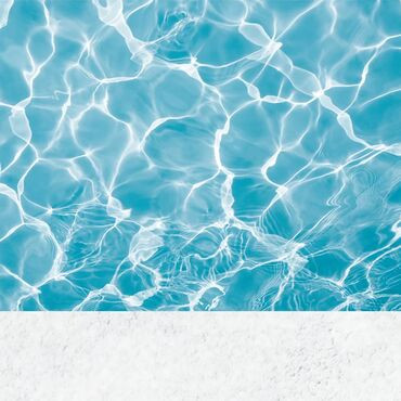 Gamme NGS Unicolor Blanc 1.6 x 5 m - rendu en eau