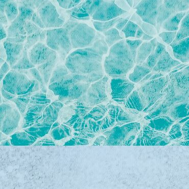 Gamme NGS Unicolor Bleu Azur 1.6 x 25 m - rendu en eau