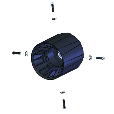 Palier Ø 121I conique couple moteur GHK/G (fix. incl.)