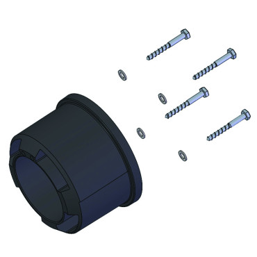 Palier tube hors sol 119 Inj. (fix. incl.)