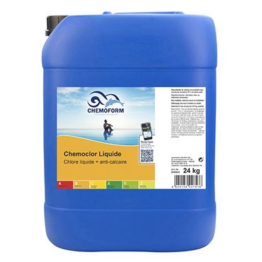 Chlore non stabilisé liquide bidon de 24 kg - CHEMOFORM