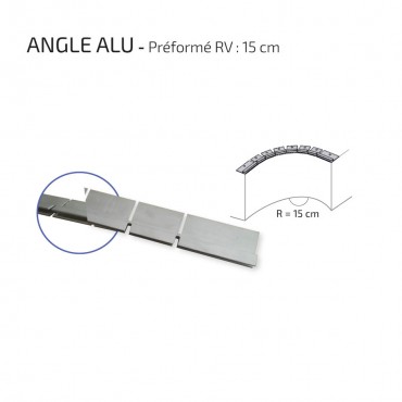 Angle alu performé 15 cm